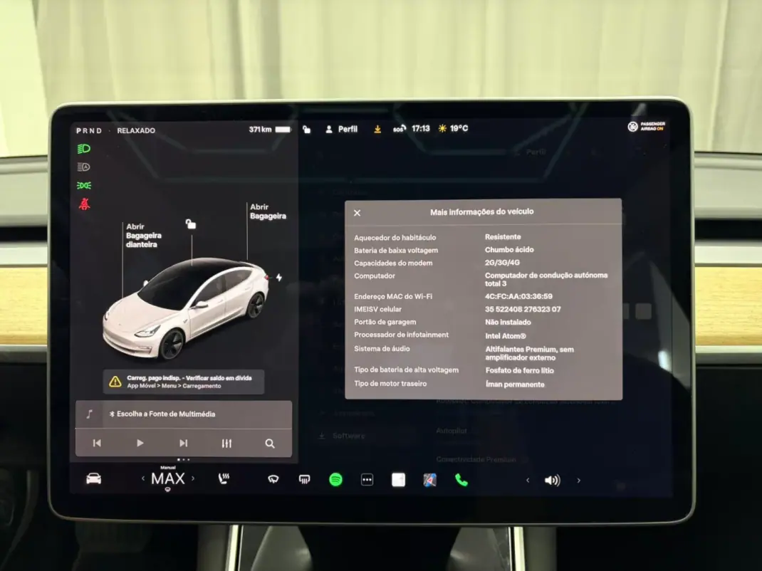 Tesla Model 3 2020 - 19500 EUR, 175000 km - AUTO.MOTO.pt - 175000km - foto 14 de 19