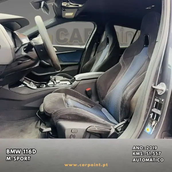 BMW 116 2019 - 26900 EUR, 51557 km - AUTO.MOTO.pt - 51557km - foto 7 de 10