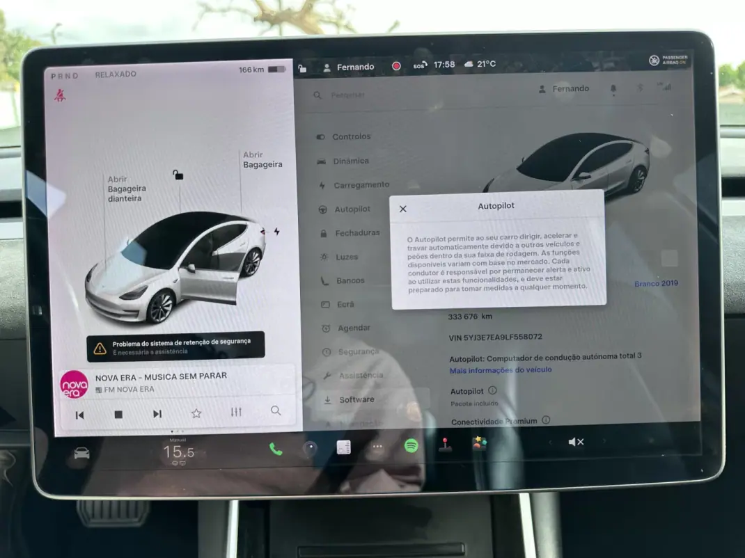 Tesla Model 3 2019 - 15500 EUR, 333000 km - AUTO.MOTO.pt - 333000km - foto 45 de 62