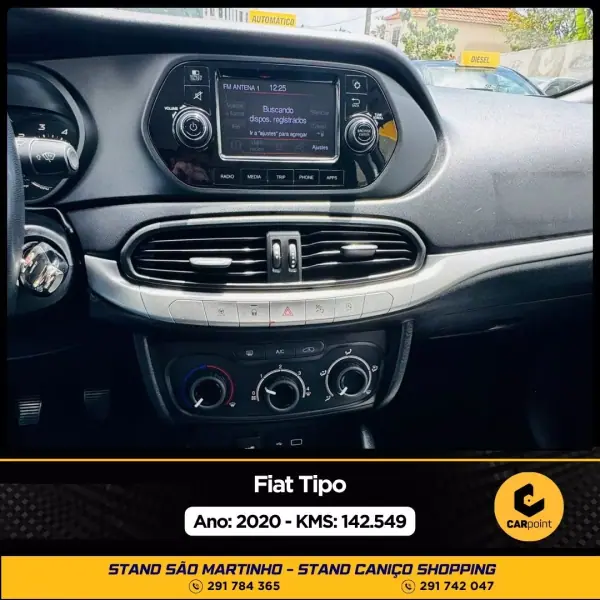 Fiat Tipo 2020 - 11900 EUR, 142600 km - AUTO.MOTO.pt - 142600km - foto 9 de 10