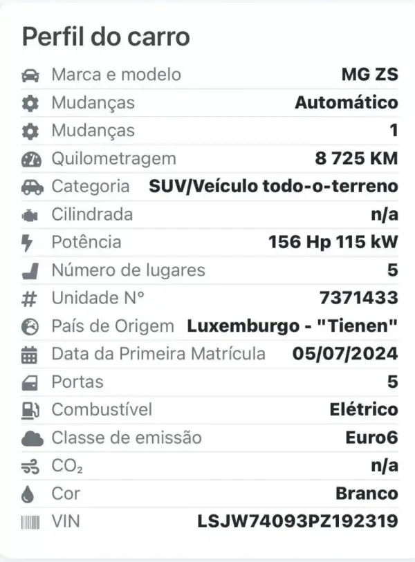 MG ZS 2024 - 26500 EUR, 8900 km - AUTO.MOTO.pt - 8900km - foto 16 de 16