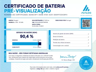 Peugeot e-208 2021 - 14499 EUR, 97021 km - AUTO.MOTO.pt - 97021km - foto 13 de 14