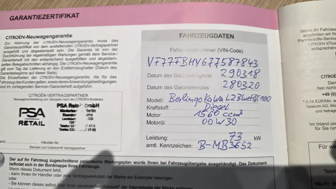 Citroën Berlingo 1.6 Bluehdi L2 100 cv longa C Iva 2018 - 16990 EUR, 67000 km - AUTO.MOTO.pt - 67000km - foto 39 de 41