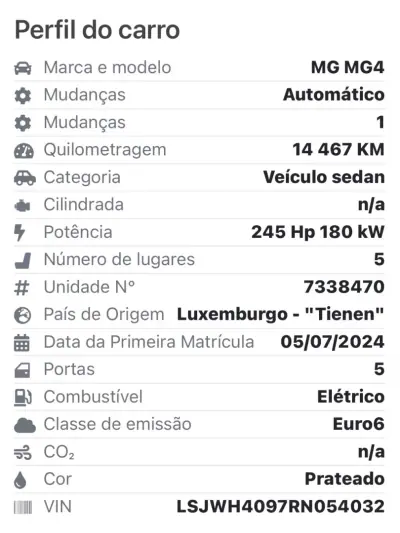 MG MG4 2024 - 26500 EUR, 14950 km - AUTO.MOTO.pt - 14950km - foto 16 de 16