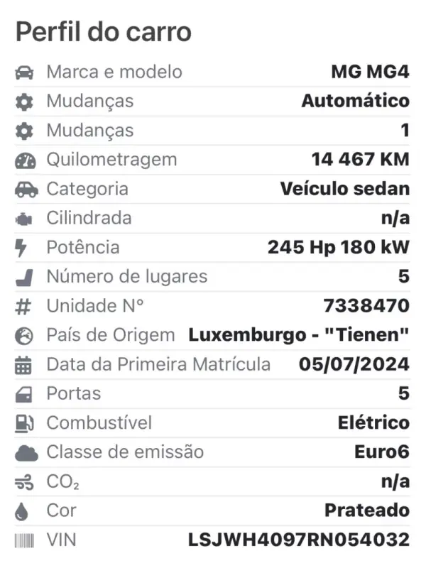 MG MG4 2024 - 26500 EUR, 14950 km - AUTO.MOTO.pt - 14950km - foto 16 de 16