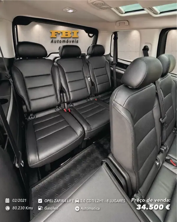 Opel 10 KD 2 ZAFIRA LIFE 2.0 CDTI L2H1- 8 LUGARES 2021 Diesel