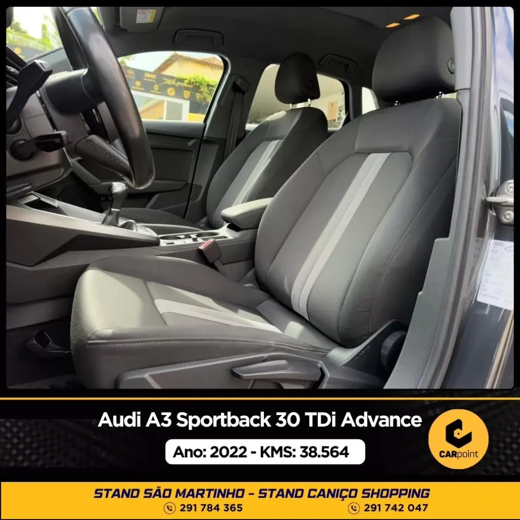 Audi A3 Sportback 2022 - 26750 EUR, 38564 km - AUTO.MOTO.pt - 38564km - foto 7 de 10
