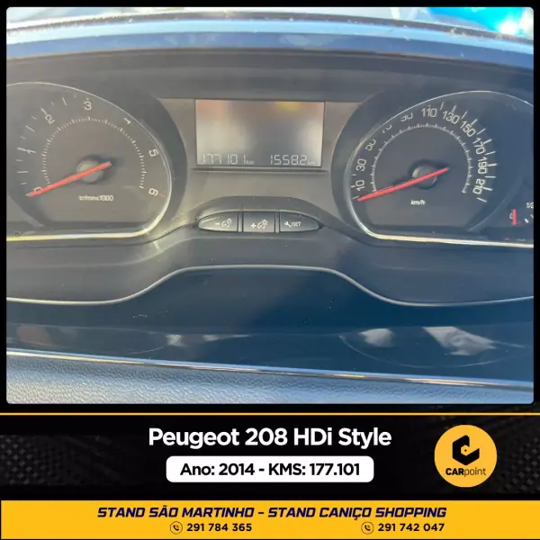 Peugeot 208 2014 - 9990 EUR, 177101 km - AUTO.MOTO.pt - 177101km - foto 10 de 10