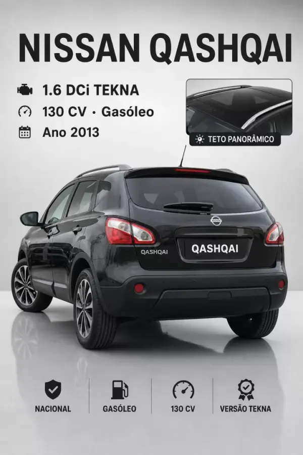 Nissan Qashqai 1.6 dCi Tekna Pele 2013 Diesel — 209 708 km Nissan Qashqai 1.6 dCi Tekna Pele 2013 Diesel