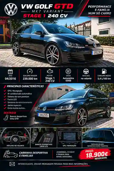 Volkswagen Golf Variant 2016 - 18500 EUR, 239000 km - 239000km - foto 1 de 6