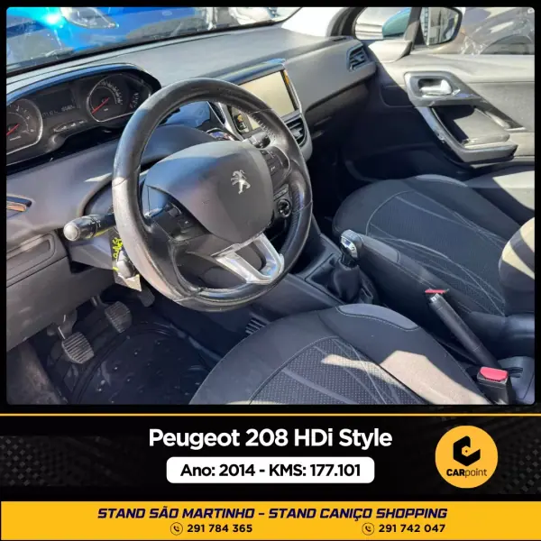 Peugeot 208 2014 - 9990 EUR, 177101 km - AUTO.MOTO.pt - 177101km - foto 6 de 10