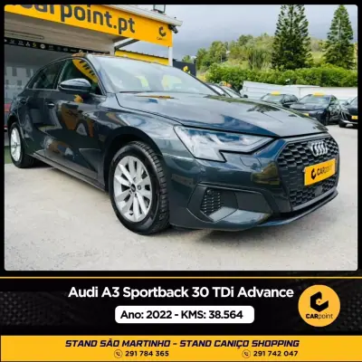Audi A3 Sportback 2022 - 26750 EUR, 38564 km - AUTO.MOTO.pt - 38564km - foto 2 de 10
