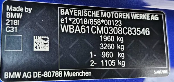 BMW 218 2023 - 38999 EUR, 58000 km - AUTO.MOTO.pt - 58000km - foto 11 de 45
