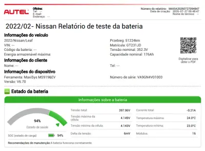 Nissan Leaf 2023 - 15750 EUR, 51000 km - AUTO.MOTO.pt - 51000km - foto 24 de 24