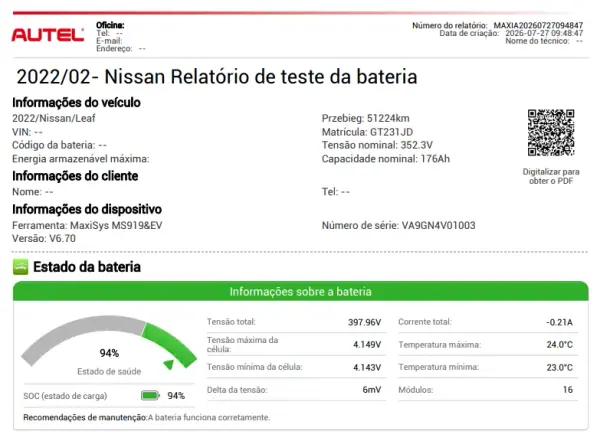 Nissan Leaf 2023 - 15750 EUR, 51000 km - AUTO.MOTO.pt - 51000km - foto 24 de 24