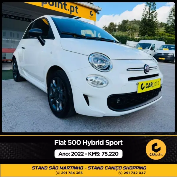 Fiat 500 2022 - 15900 EUR, 75220 km - AUTO.MOTO.pt - 75220km - foto 2 de 10