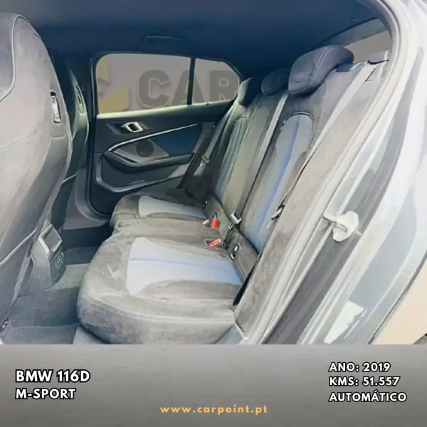 BMW 116 2019 - 26900 EUR, 51557 km - AUTO.MOTO.pt - 51557km - foto 8 de 10