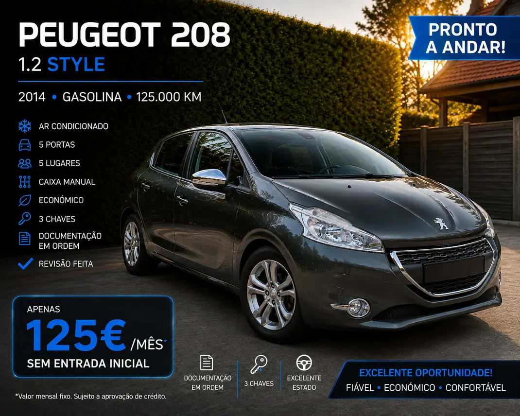 Peugeot 208 2014 - 6900 EUR, 124800 km - 124800km - foto 5 de 5