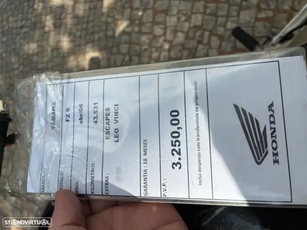 Yamaha FZ 07 2004 - 3250 EUR, 43561 km - AUTO.MOTO.pt - 43561km - foto 5 de 13