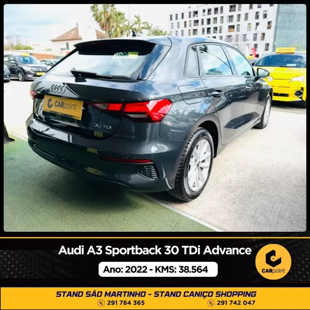 Audi A3 Sportback 2022 - 26750 EUR, 38564 km - AUTO.MOTO.pt - 38564km - foto 4 de 10
