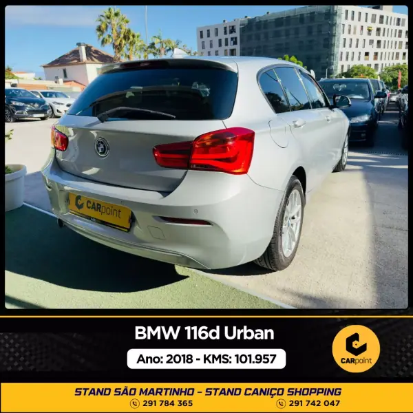 BMW 116 2018 - 18900 EUR, 102000 km - AUTO.MOTO.pt - 102000km - foto 4 de 10