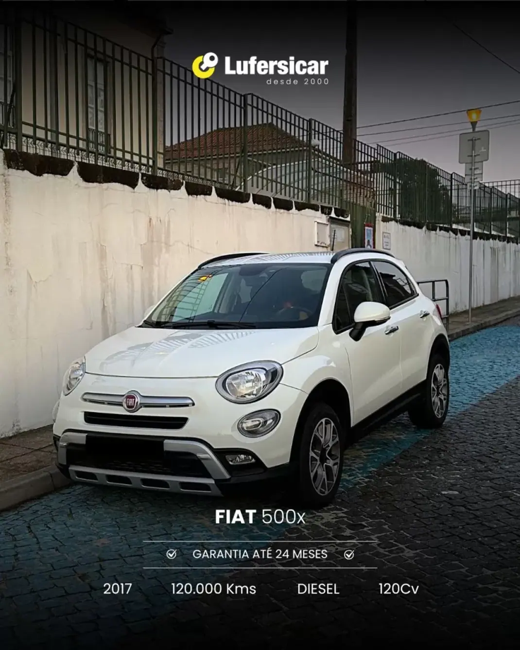 Fiat 500X 2017 - 12950 EUR, 120000 km - AUTO.MOTO.pt - 120000km - foto 1 de 3
