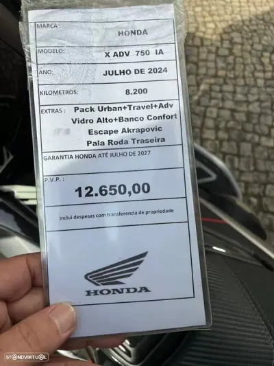 Honda NC750X 2024 - 12650 EUR, 8708 km - AUTO.MOTO.pt - 8708km - foto 13 de 20