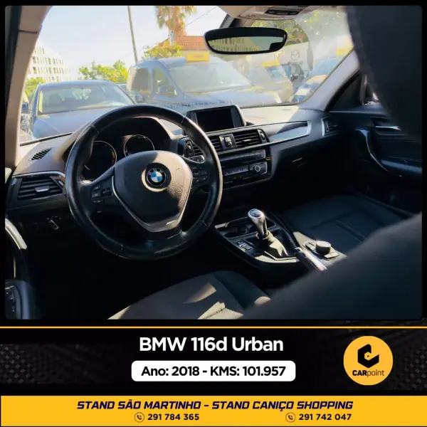 BMW 116 2018 - 18900 EUR, 102000 km - AUTO.MOTO.pt - 102000km - foto 6 de 10