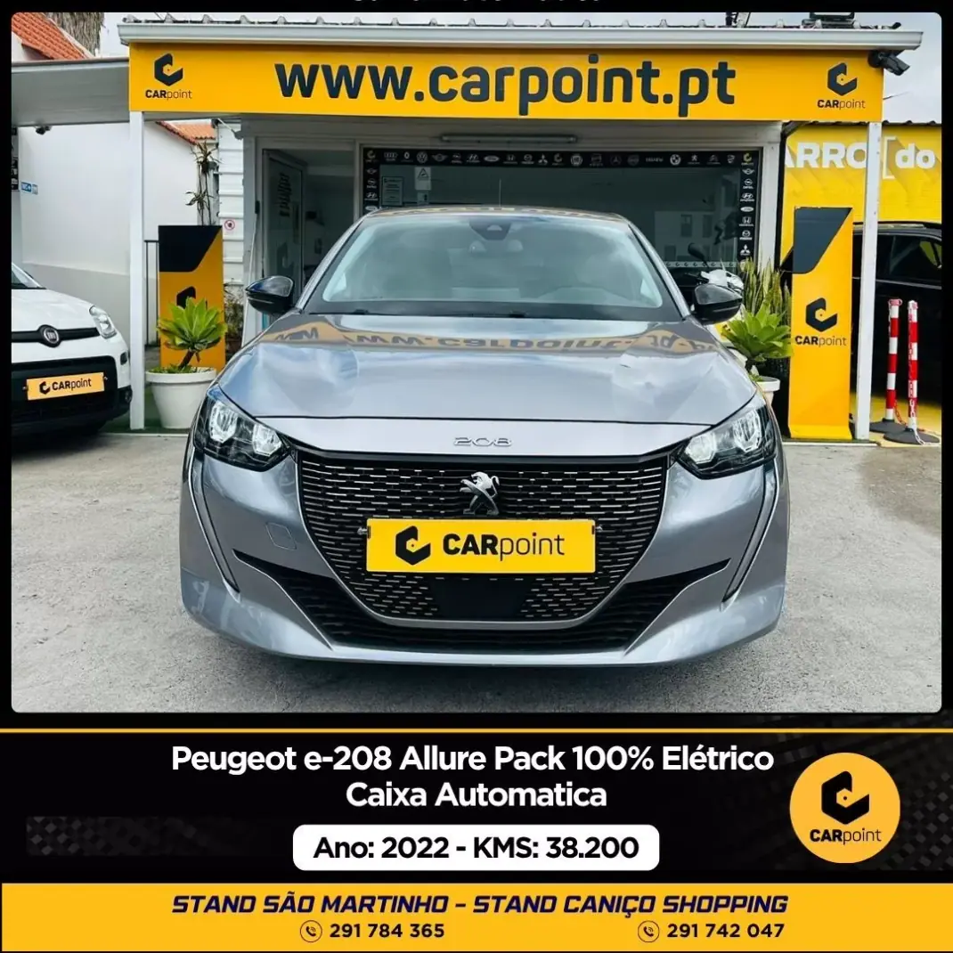 Peugeot e-208 2022 - 21900 EUR, 38200 km - AUTO.MOTO.pt - 38200km - foto 1 de 10