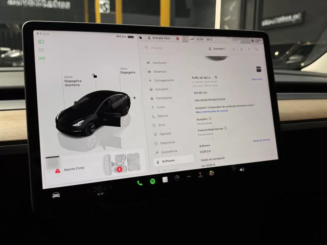 Tesla Model 3 2022 - 30990 EUR, 105300 km - AUTO.MOTO.pt - 105300km - foto 20 de 26