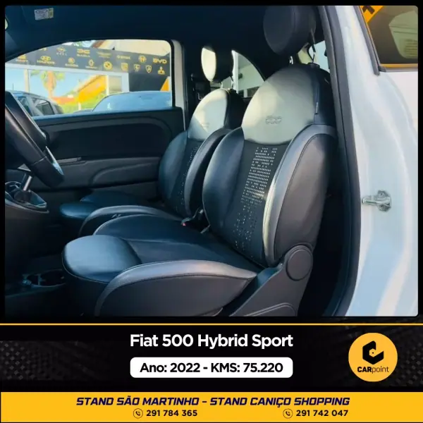 Fiat 500 2022 - 15900 EUR, 75220 km - AUTO.MOTO.pt - 75220km - foto 7 de 10