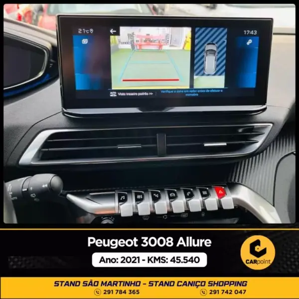 Peugeot 3008 2021 - 26900 EUR, 47600 km - AUTO.MOTO.pt - 47600km - foto 9 de 10
